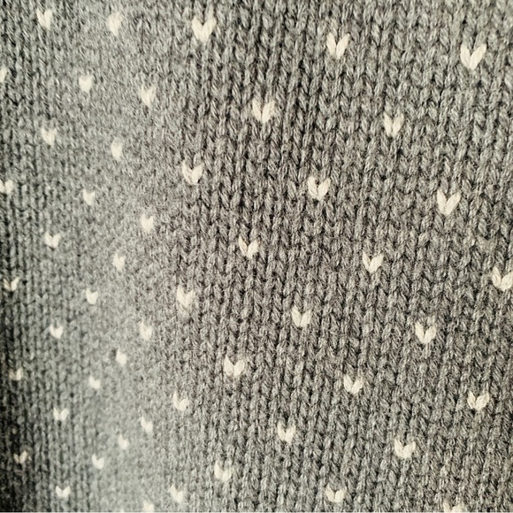 Talbots Front Zip Women’s Cardigan Grey Cream Size XL Cotton Wool With Pockets - Picture 13 of 16